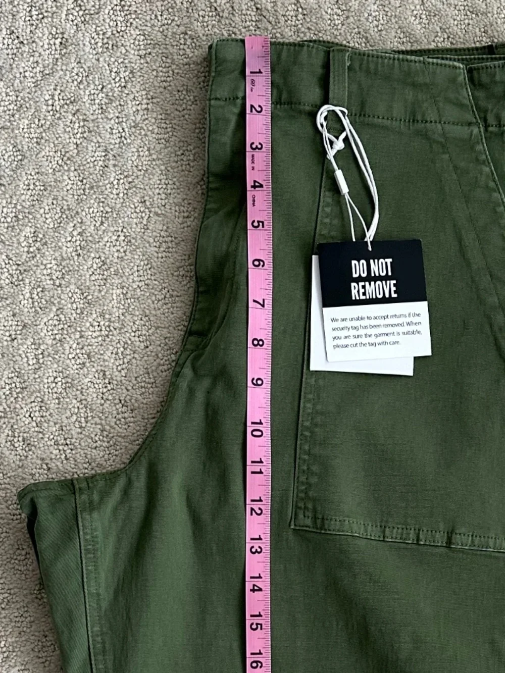 PISTOLA Sophia Wide Leg High-Rise Utility Pant Basil 33/US 16 Stretch Casual NWT - Picture 15 of 16